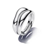 Pandora 193264C00-56 Organically Shaped Stacking Rings - Size 56