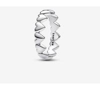 Pandora 193427c00-52 Anello Fascia a Cuori Be Love Argento taglia 52