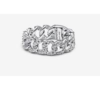 Pandora 193557c01-58 Anello Catena Maglia Cubana Pavè Argento taglia 58