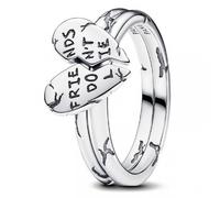 Pandora 193575C00-56 Stranger Things Friends Don't Lie Splittable Ring - Sterling Silver, Size 56