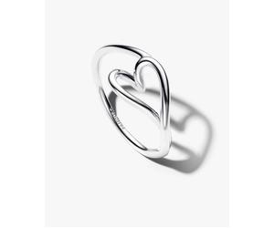Pandora 194361C00-54 Anello Cuore Piccolo Linea Sinuosa