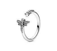 Pandora 198806C01-54 Sparkling Dragonfly Open Ring - Sterling Silver, Size 54