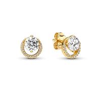 Pandora 261248C01 Orecchini aureola tonda brillante