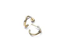 Pandora Essence 263880C00 - Orecchini a cerchio aperti in argento Sterling placcato oro 14 carati, 16x15,7x4,1 mm, Argento sterling, Nessuna pietra preziosa