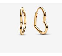 Pandora 268307c00 Orecchini Cerchi Cuori Asimmetrici Placcatura in Oro