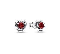 Pandora Eleganti orecchini in argento con zirconi rossi 292334C06
