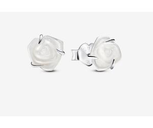 Pandora 293209c01 Orecchini Rosa Bianca Argento
