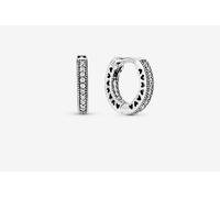 Pandora 296317CZ Orecchini Cerchi Pietre e Cuore Argento