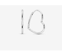 Pandora 297822 Orecchini Cerchi Cuori Asimmetrici Grandi Argento