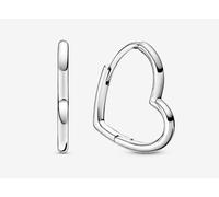 Pandora 298307c00 Orecchini Cerchi Cuori Asimmetrici Argento