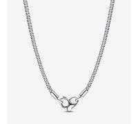 Pandora 392451C00-45 Moments Studded Chain Necklace - Sterling Silver, 45cm