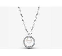 Pandora 393165C01-45 Collana con Perla d’Acqua Dolce e Pavè Argento