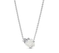 Pandora 393206C01-45 White Rose in Bloom Necklace - 925 Sterling, 45 cm