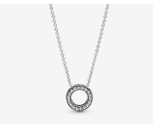 Pandora 397436CZ-45 Collana Cerchio Piccolo Argento