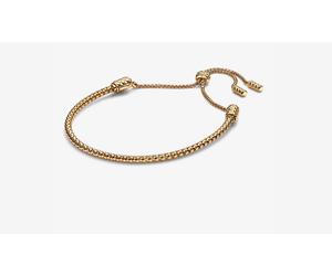 Pandora 563090C00-2 Bracciale Moments Regolabile Maglia Geometrica Plac. in oro