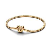 PANDORA 563516C01 - Bracciale da donna con albero di famiglia, colore: oro, 19 cm, Argento sterling, Zirconia cubica