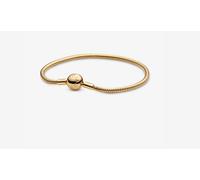 Pandora 568748C00-18 Bracciale Moments con Chiusura a Sfera Placcatura in Oro
