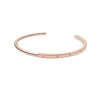 Pandora 589493C00-2 Signature I-D Open Bangle - 14k Rose Gold-Plated, Size 17.5cm