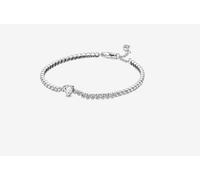 Pandora 590041C01-20 Bracciale Tennis con Cuore in rilievo Argento taglia 20