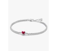 Pandora 590041C02-16 Bracciale Tennis con Cuore Rosso