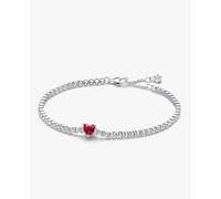 Pandora 590041C02-18 Bracciale Tennis con Cuore Rosso