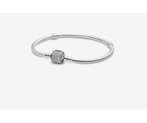 Pandora 590723cz-18 Bracciale Moments Pavè Argento taglia 18