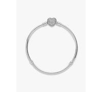 Pandora 590727CZ-18 Bracciale Moments con Chiusura a Cuore Pavè