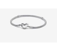 Pandora 592453C00-16 Bracciale Maglia Geometrica Chiusura Moschettone a Cuore