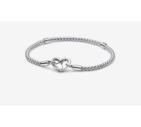 Pandora 592453C00-17 Bracciale Maglia Geometrica Chiusura Moschettone a Cuore
