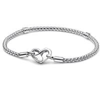 Pandora 592453C00-20 Moments Studded Chain Bracelet - Sterling Silver, 20 cm
