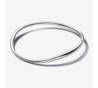 Pandora 593317C00-2 Organically Shaped Bangle - Sterling Silver, Size 19 cm