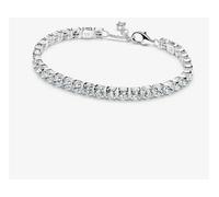 Pandora 593539C01-16 Bracciale Tennis con Pietre grandi Argento taglia 16