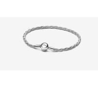 Pandora 593757C00-18 Bracciale Maglia Doppia Intrecciata con Chiusura a Sfera