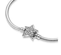 PANDORA Passions Anello con corona brillante placcato in oro 14k con zirconi cubici trasparenti, 50