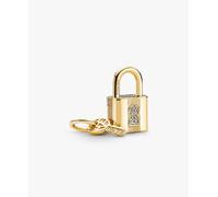 Pandora 760088C01 Charm Pendente Lucchetto e Chiave dell'Amore da incidere