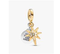Pandora 763588c01 Charm Pendente Stella Polare da incidere con diamante