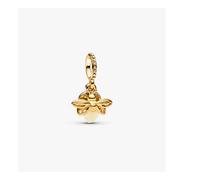 Pandora 769352c01 Charm Pendente Lucciola che si illumina al buio Placc in oro