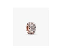 Pandora 782820c01 Charm Pavè Fascia Tripla Placcatura in Oro Rosa