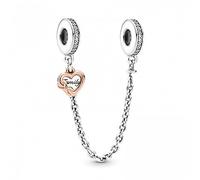 PANDORA 789541C01-05 catena di sicurezza a forma di cuore
