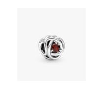 Pandora 790065c06 Charm Cerchio Eterno Rosso Scuro Gennaio