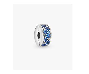 Pandora 791817nsbmx Clip Pavè Blu Argento