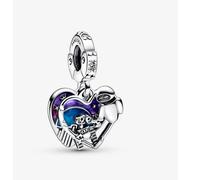 Pandora 792518c01 Charm Disney a Cuore Eve e Wall-E che si illumina al buio