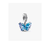 Pandora 792698c01 Charm Pendente Farfalla Vetro di Murano Blu