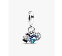 Pandora 792703C01 Charm Pendente Fotocamera Cuore e Bussola