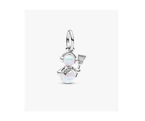 Pandora 792981c01 Charm Pendente Pupazzo di Neve Opale