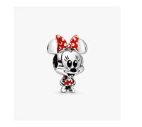 Pandora 798880c02 Disney, Charm Minnie con Vestito e Fiocco a pois