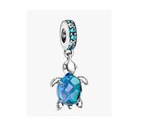 Pandora 798939c01 Charm Pendente Tartaruga Marina Vetro di Murano