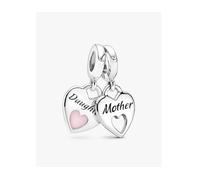 Pandora 799187c01 Charm Pendente Cuori Mamma e Figlia divisibile