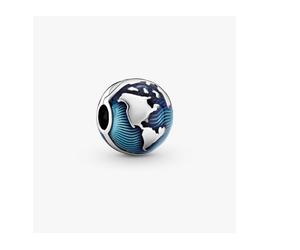 Pandora 799429c01 Clip Globo blu Argento