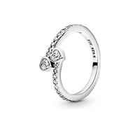 PANDORA Anello 191023CZ-50 Anello cuore in argento da donna Zirconi